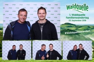 Waldquelle Foto-Print-Layout aus der Fotobox in Kobersdorf beim Familienwandertag